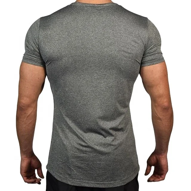 Оптовая продажа весна-лето горячие поступления топы для фитнеса с коротким рукавом спортивная одежда тренажерного зала футболка без рисунка на заказ простая Мужская
