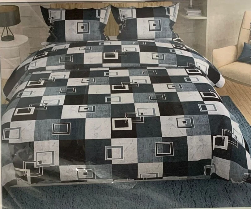 Grade Quality Material Pillow Case Bed Cover Printed Double Bed Sheet and Pillow Cover Set