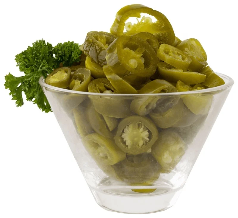 sliced green jalapeno pepper