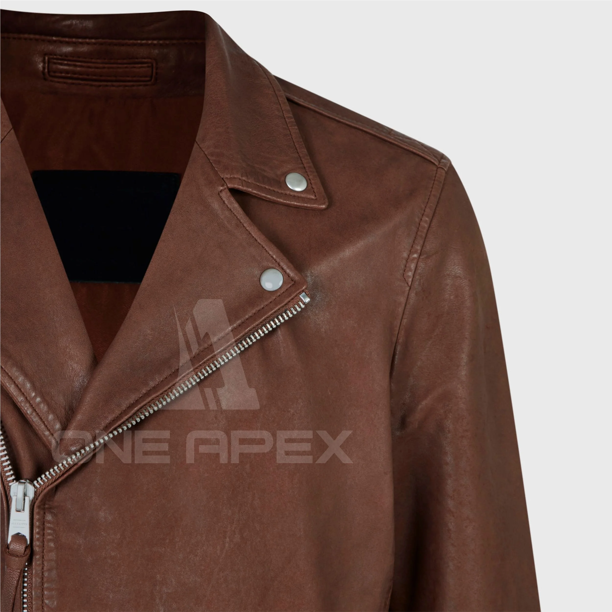 Dark Brown Real Sheep Leather Jackets for Men Top Notch Design High Quality Original Customized Biker Leather Jacket For Men