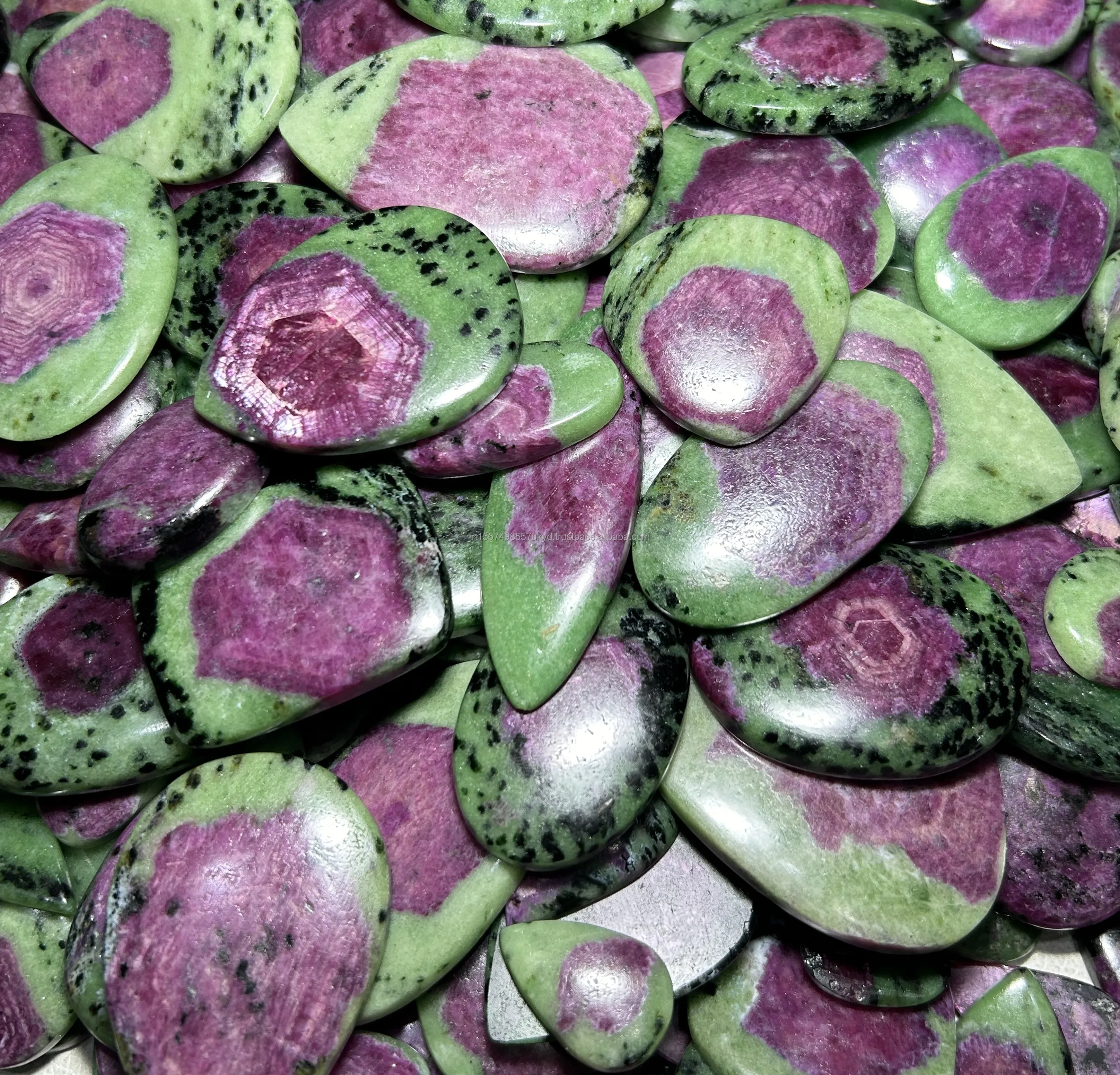 AAA+ Quality Gorgeous Natural Ruby Zoisite Cabochon Loose Gemstone Lot For Healing Jewelry Pendant Wholesale Gems & Stones Bulk