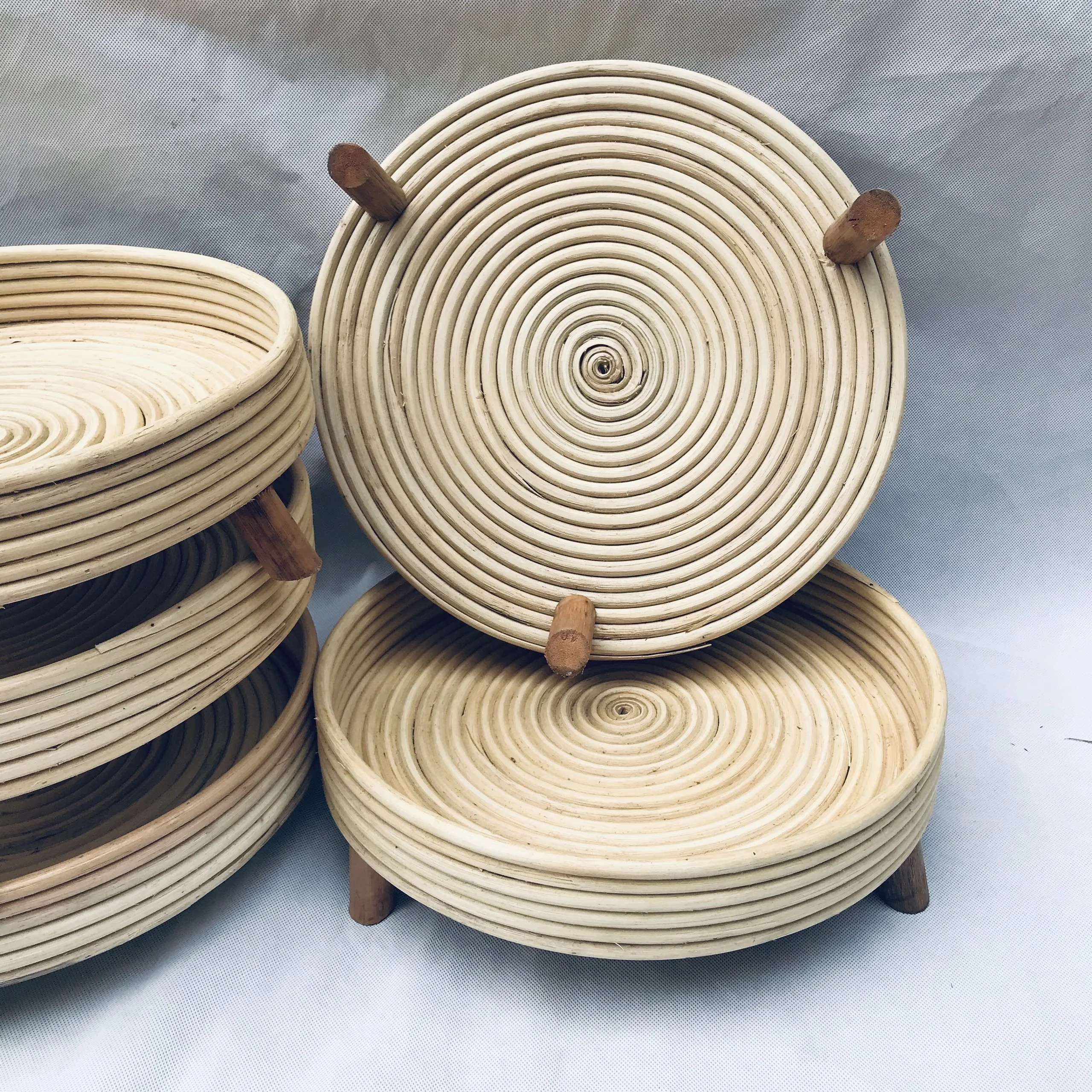 Винтажная подставка для растений из ротанга цветочных горшков декоративный держатель садовых помещений украшения дома