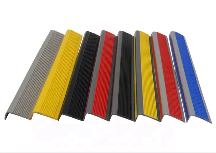 Rubber Stair Corner Trim, Non-Slip Step Tread L Shape Stair Edge Protector