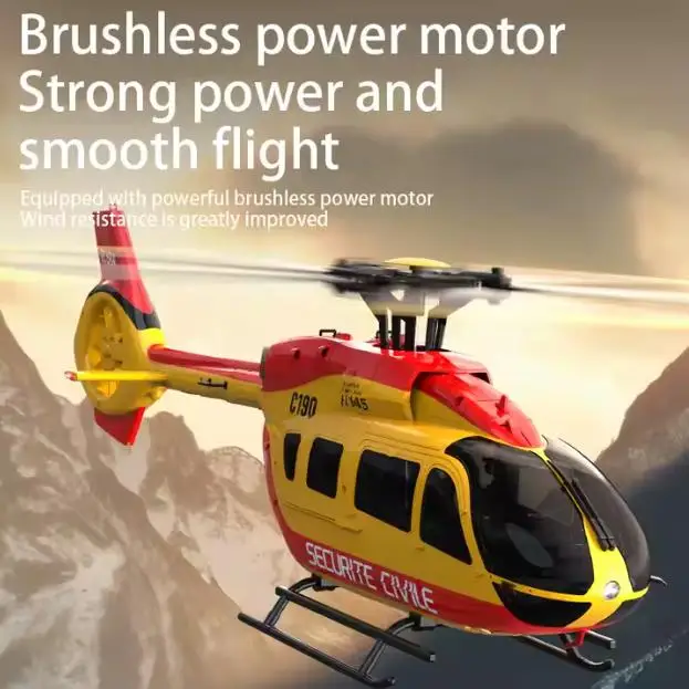RC ERA C190 H145 Dual Brushless Direct Drive Motors 2.4G 6CH 6-Axis Gyro Optical Flow Localization Single Blade RC Helicopter