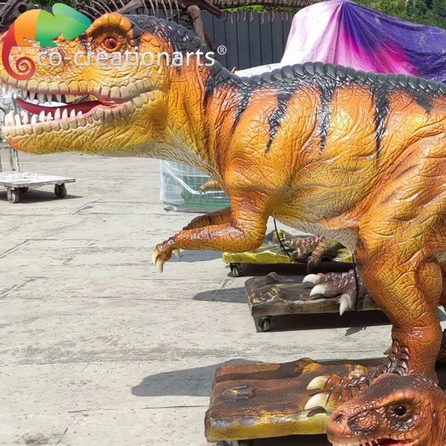 Amusement park dinosaur statue life size electric dinosaur King