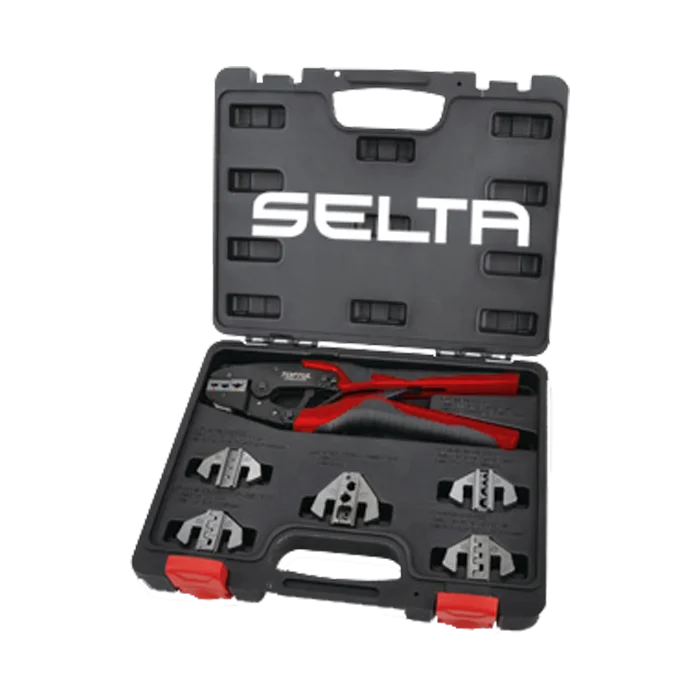 High Quality 7 Pcs Quick Interchangeable Ratchet Crimping Tool Kit hand tool set