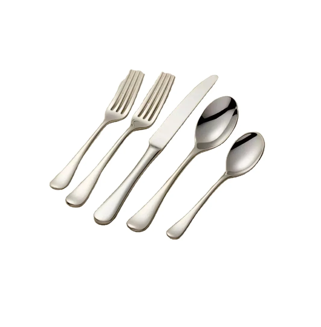 Stainless Cutlery Set New Metal Flatware Set of 4 New Metal Flatware In Wholesale Price New Spoon And Fork