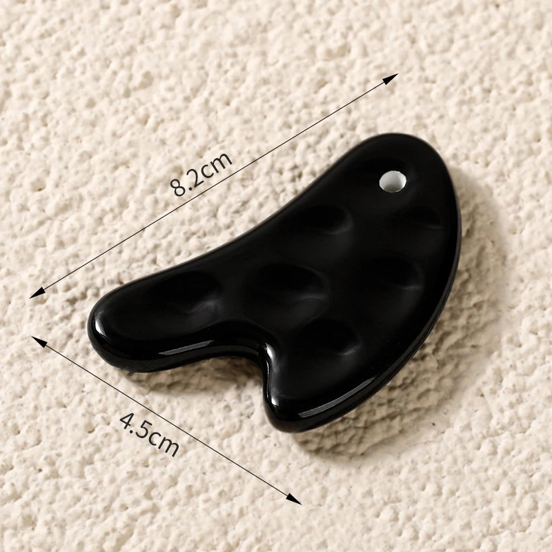 Ceramic Gua Sha Board Facial Eye Massager Facial Leg Cervical Vertebra Pressing Massage Stone For Guasha Massage Faciales Tool
