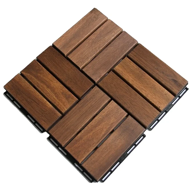 12 'x 12' BeNK вьетнамская древесина акации, плитка для балкона // соединяющиеся анти-терминалы, древесина акации, плитка для террасы