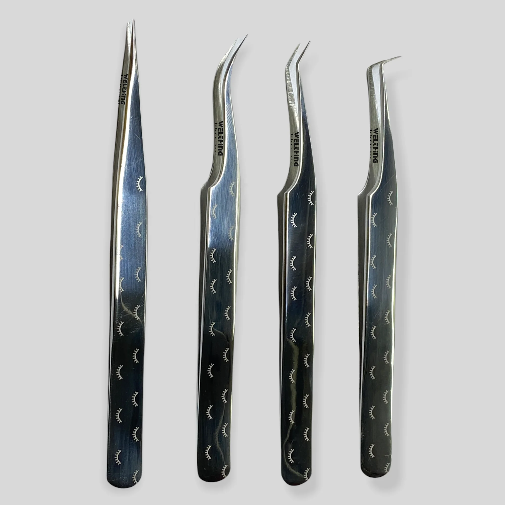 Индивидуальные профессиональные косметические пинцеты для наращивания ресниц новейшие из нержавеющей стали зеркальный Полировочный профессиональный