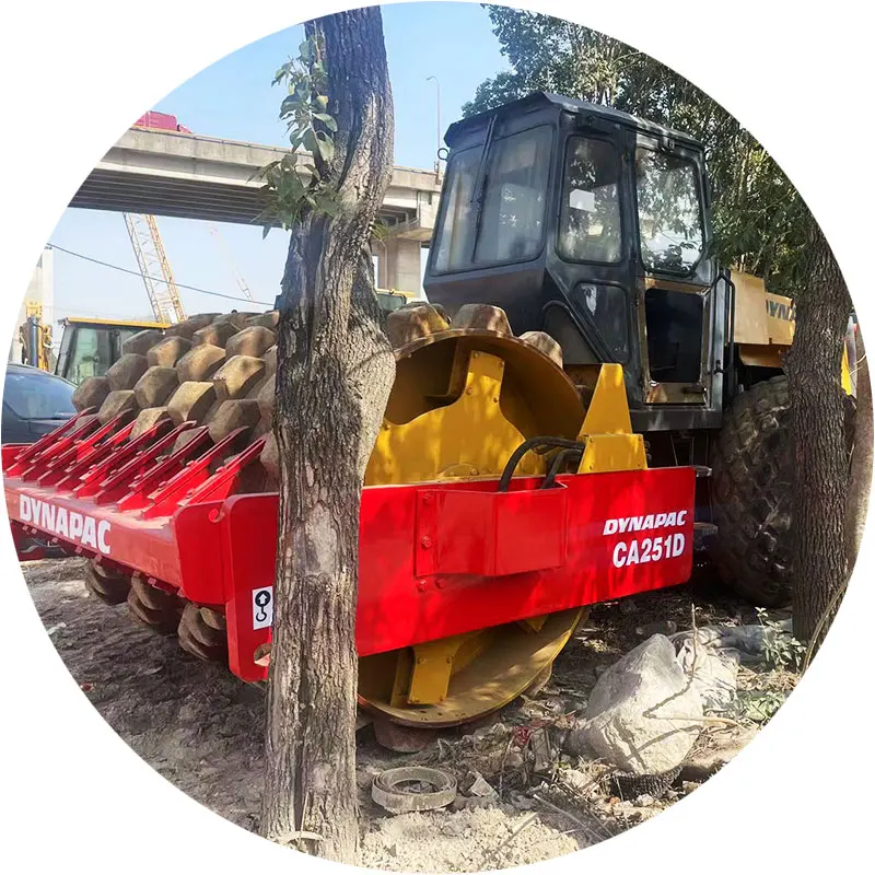 used single drum dynapac roller CA25 CA301D vibratory roller made in sweden Dynapac CA251 /CA30 /CA25 Road Roller Compactor
