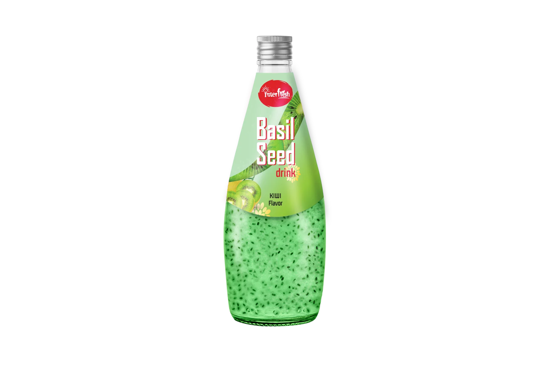 Vietnam Interfresh Premium 290ml Glass Bottle Private Label Factory Beverage Price Guava Flavor Dried Puree Basil Seed Banana