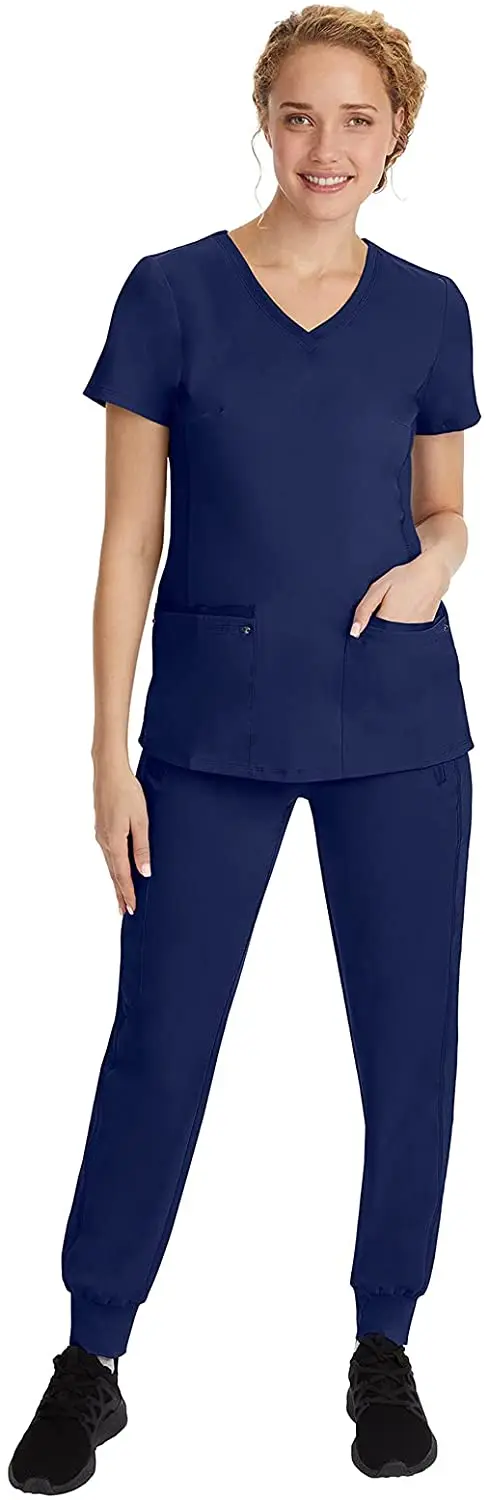 Wholesale New Style Cheap Fashionable Modern Female Hospital Medical Short Sleeve Nurse Uniform Nursing Scrubs For Women