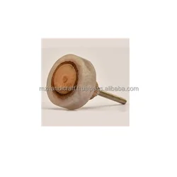 Drawer Knobs unique Shaped Crystal resin and wood knob Cabinet Knobs Pull Handles