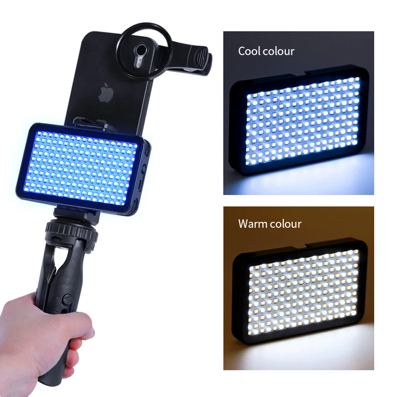 Tattoo Fill Light Rechargeable Selfie Light Black with Clip Adapter for Fill Light Tattoo