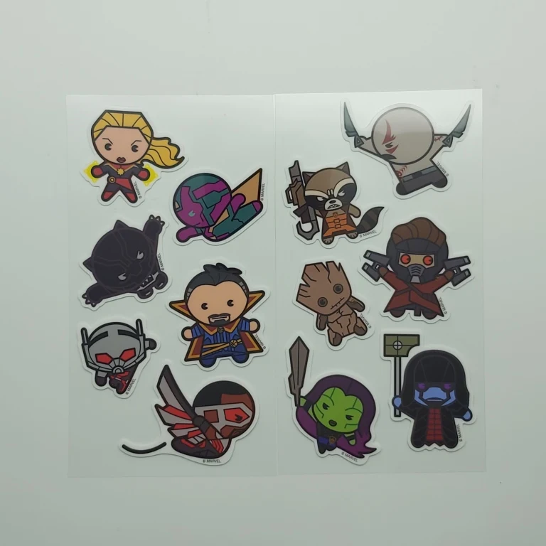 Custom No Glue Self Adhesive Removable Reusable Cartoon Stickers For Kids