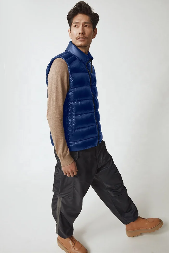 Pink Fashion high street style Utility multi-pockets men autumn winter custom puffer down vest men