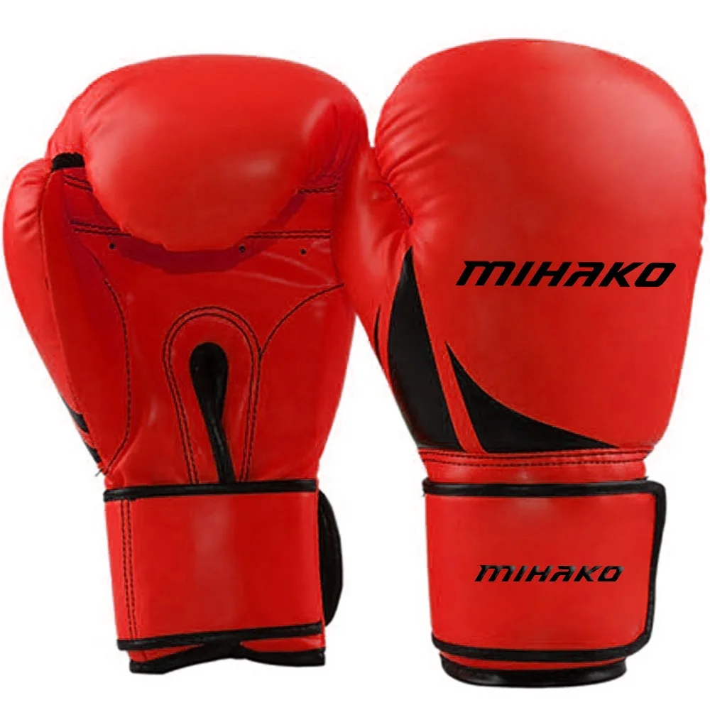 Amazon hot sale pu leather boxing gloves black boxing gloves training and fighting ufc