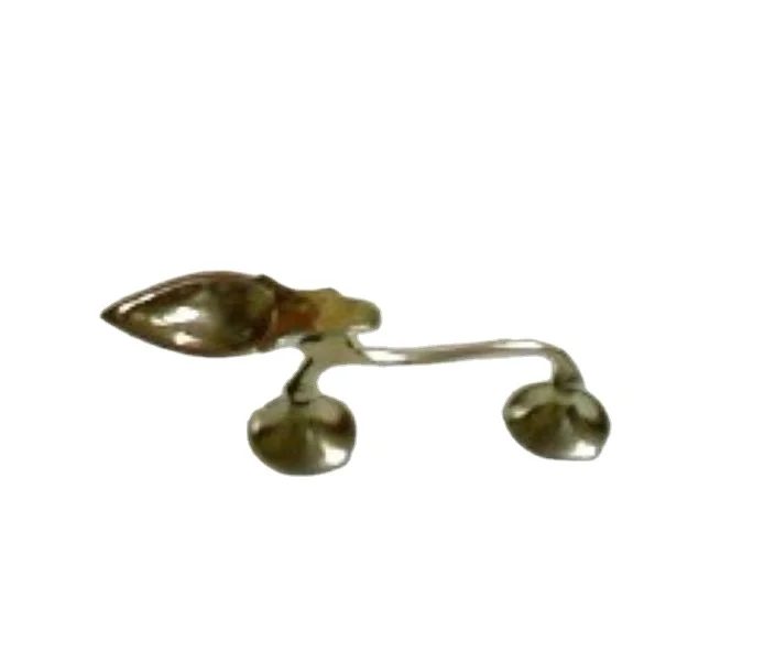 Metal decorative deepak in golden color .