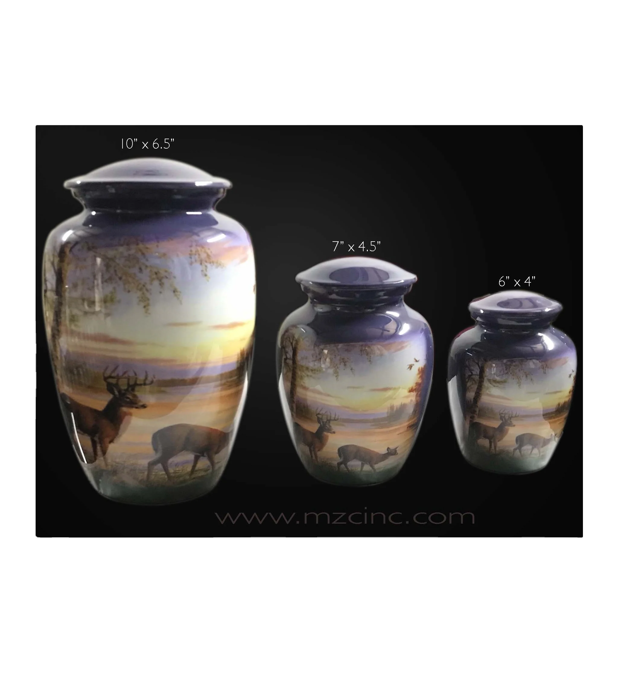 Хит продаж, урны в водном потоке с изображением оленя, Стильные Классические урны для кремации на заказ, продавец из Индии