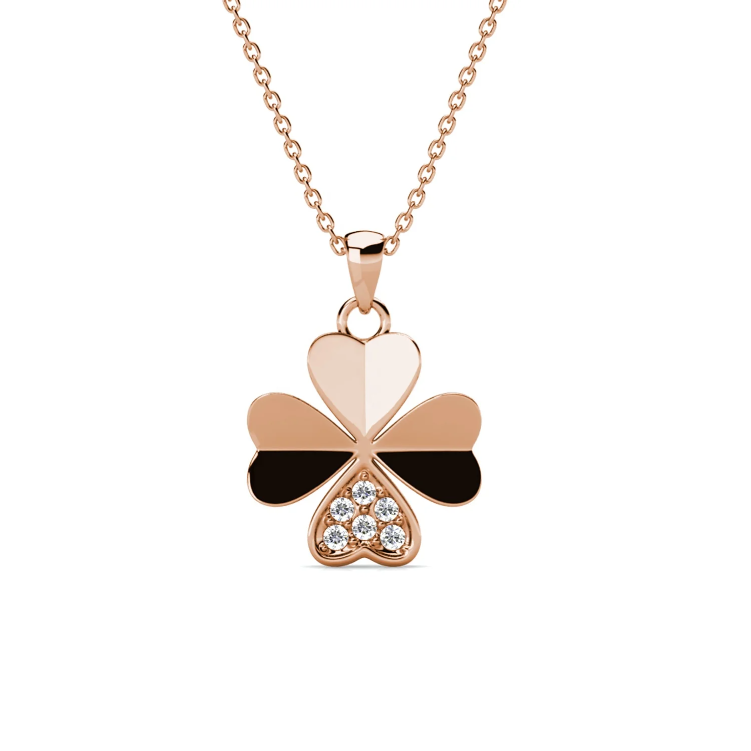 Premium Austrian Crystal Women Accessories Jewelry Lucky For Leaf Clover Petal Pendant FREE Necklace Chain Destiny Jewellery
