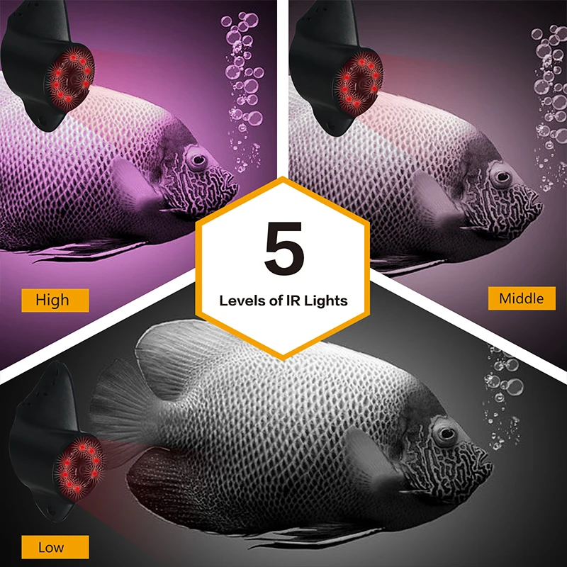 5HBS underwater fishing camera fish finder for lake  boat ice fishing