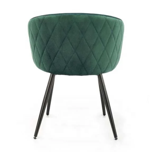 black metal dining chair fabric velvet padded kitchen chairs with arms high density foam wedding chair