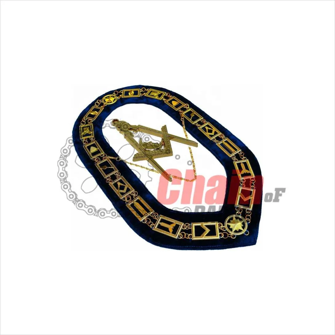 High Quality Masonic Regalia Free Masonry Chain Collar Custom Design Style OEM Per Demand