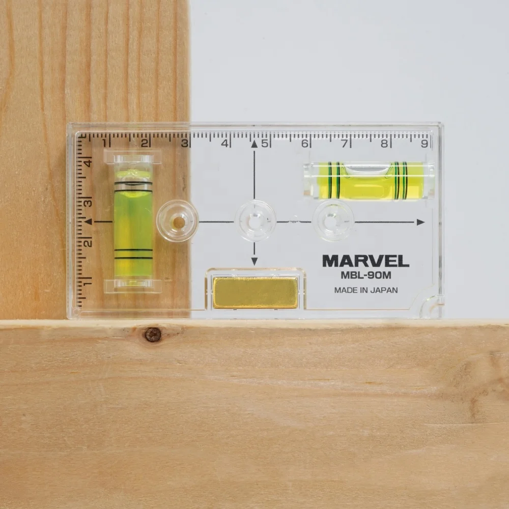 Japanese Hand Tools Light Weight Clear Visible Spirit Bubble Levels Vials for construction works Electricians