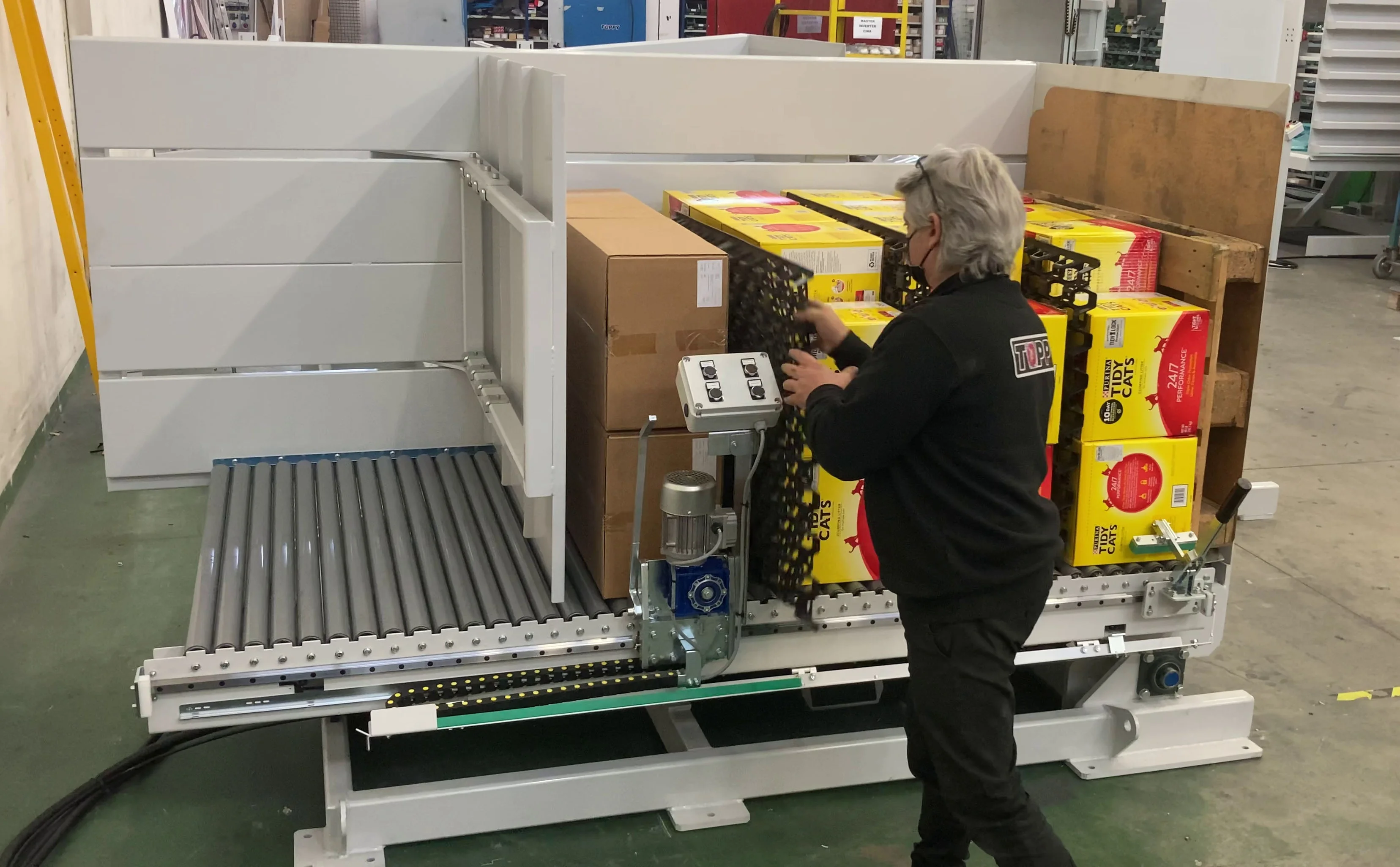 Best Pallet changer  L-Shape Silver Splitter split the load up to 60 pallet/h best quality