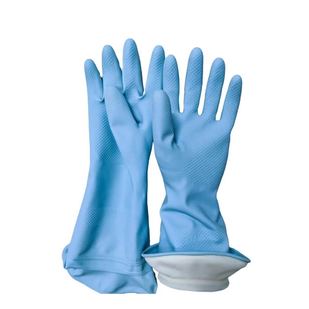 Medium Rubber Gloves Nam Long, High Quality Vietnamese Products, Convenience in Use, Good Chemical Resistant Gloves, 35cm