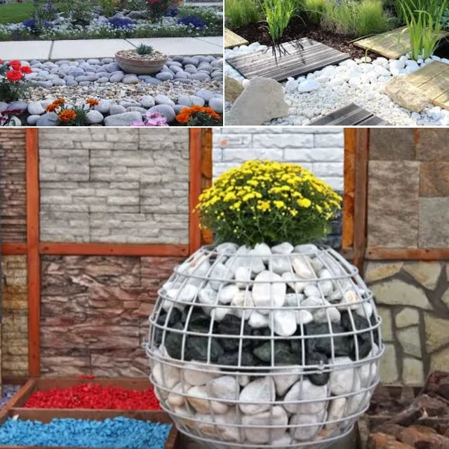 Garden Landscaping Pebbles: garden pebbles for sale: Fish Aquarium White Marble Gravel Stone Pebbles chips decoration