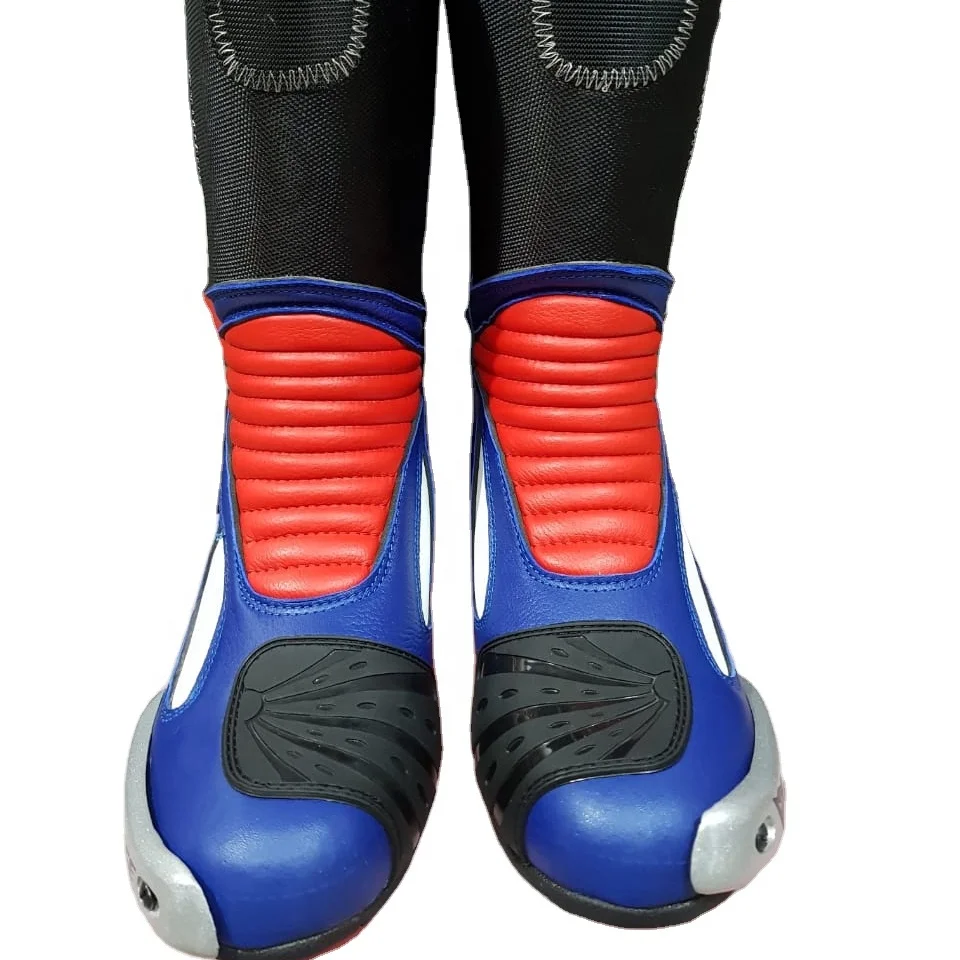 Men Power Track Racing Motorbike Boots Real Leather Motorcycle Racing Shoes Motorbike Racing Wear 2021 2022 Men