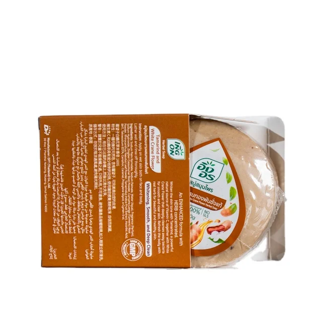 ING ON Tamarind & White Crane Flower Herbal Soap 160g. Herb Soap Skin Care Vitamin Beauty Product Product of Thailand Wholesale