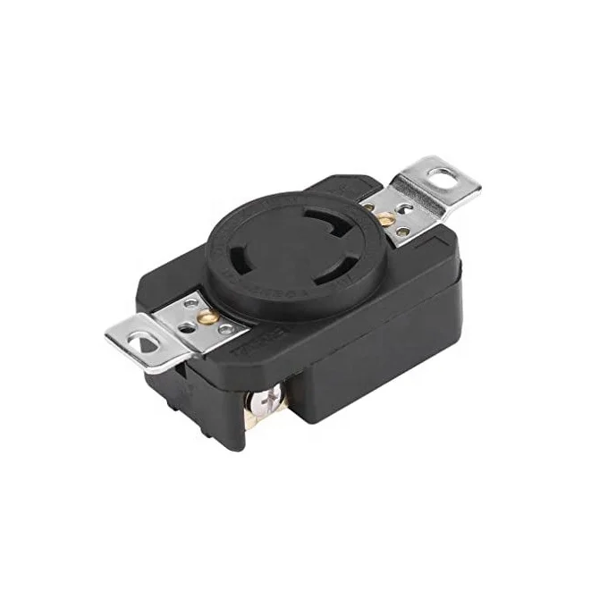 NEMA L6-30R 30A 250V 3-Wire Female Wall Outlet with Twist Lock  Lock Receptacle Nema Socket