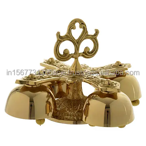 Liturgical bell with 4 sounds in brass