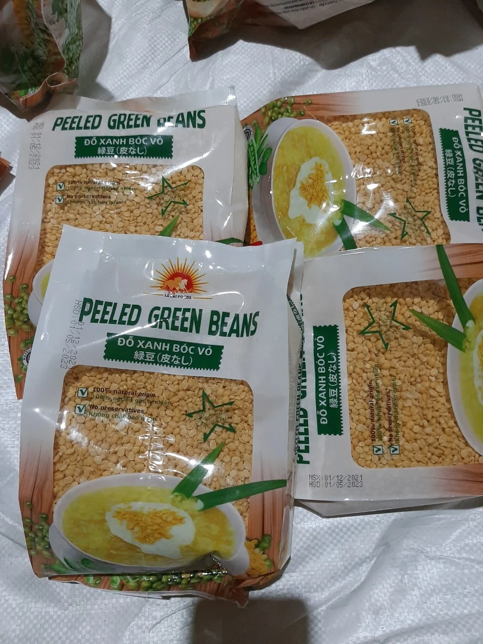 Peeled Green Bean mung beans Top quality 100% Natural from Vietnam Japanese export quality