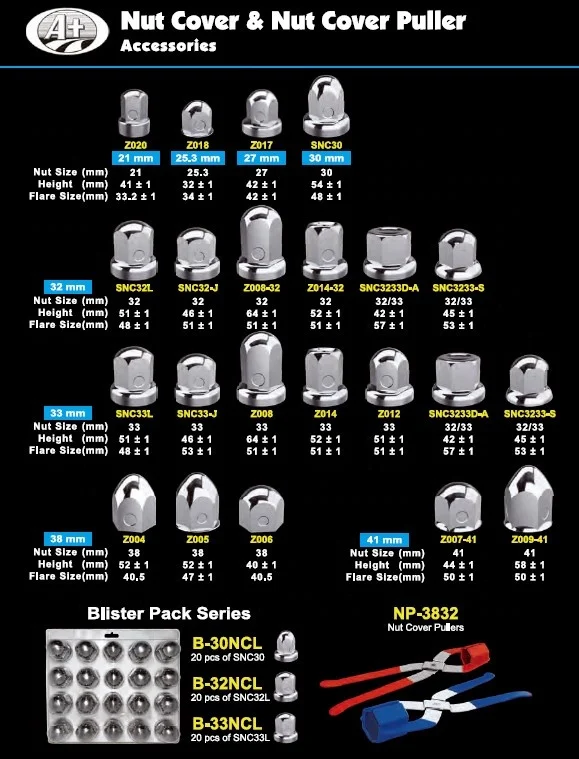 38MM Stainless steel nuts cover for truck 38mm