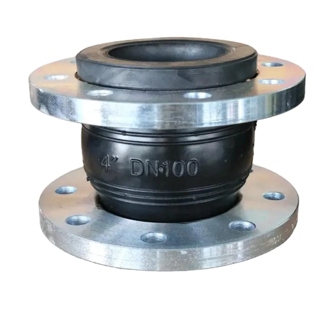 DN100 PN16 Chemical Acid Alkali Resistance Carbon Steel Flanged Flexible Epdm Expans Bellow