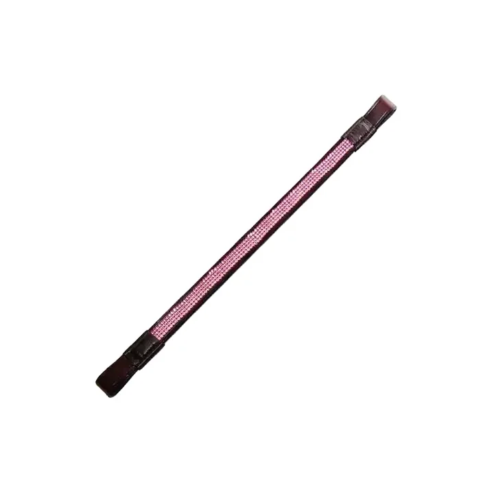 High Quality Fancy Leather Horse Brow-band Latest Empty Channel Leather Padded Browbands at best Price