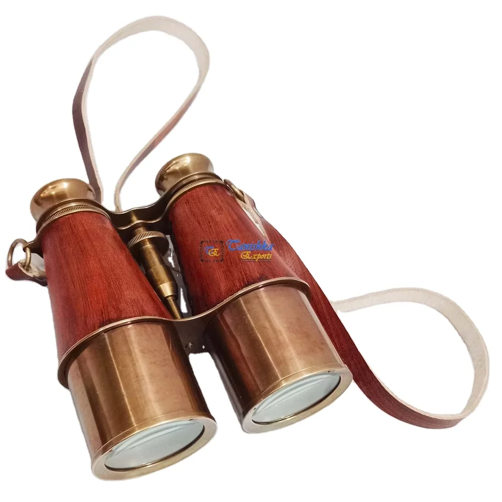 Personalized Hiking Camping Nautical Brass Binocular Designer Antique Vintage Collectible Brass Binocular