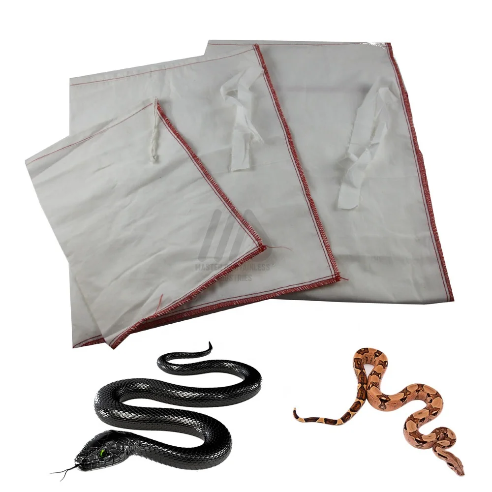 Best snake hoop bag best grip breathable fabric snake catching bag herp tools reptile supplies Snake Tong & Hook factory