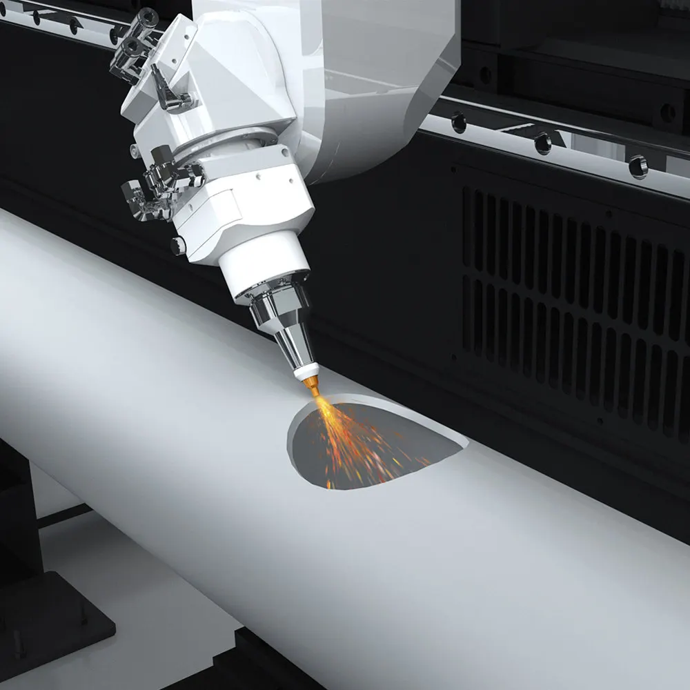 Golden Laser 3000W to 12kW 3D Metal Tube Cutting Machine Hot Sale 5-Axis 4000W and 6000W 3D Laser Cutter with 2 Years Warranty