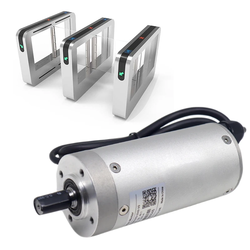 DC 24v 100w Servo Motor with Incremental Encoder Planetary Gearbox for Speed Gate Turnstile