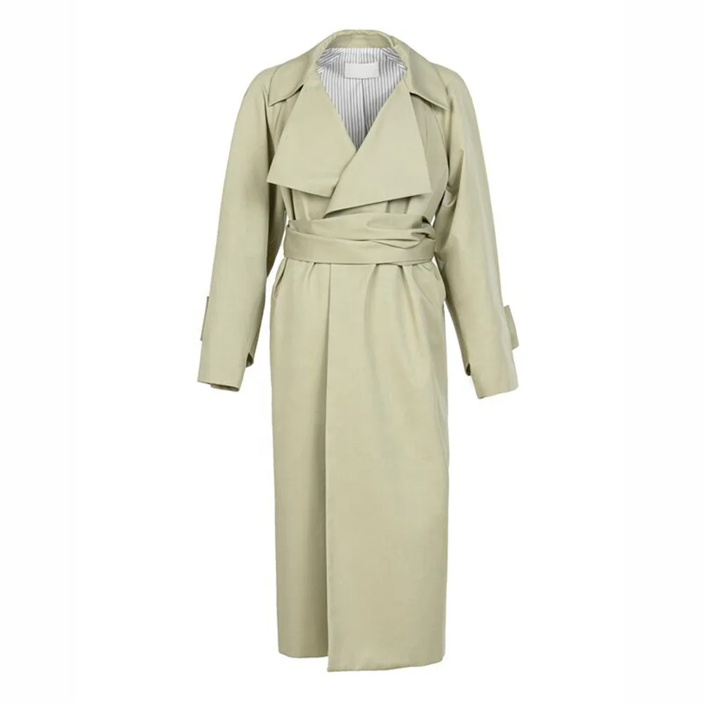 high quality Ladies  windbreaker long spring parka coat  outwear work jacket for women wholesale price