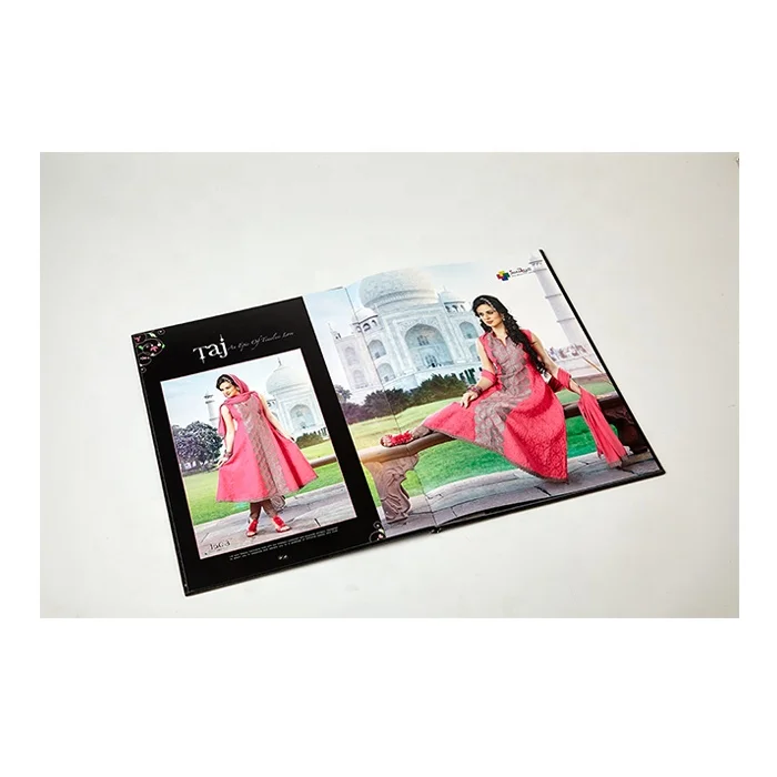 Perfect Binding Hardcover Book Printing Good Quality Custom Printing Catalog Brochure Booklet Fashionable Magazine Book Printing