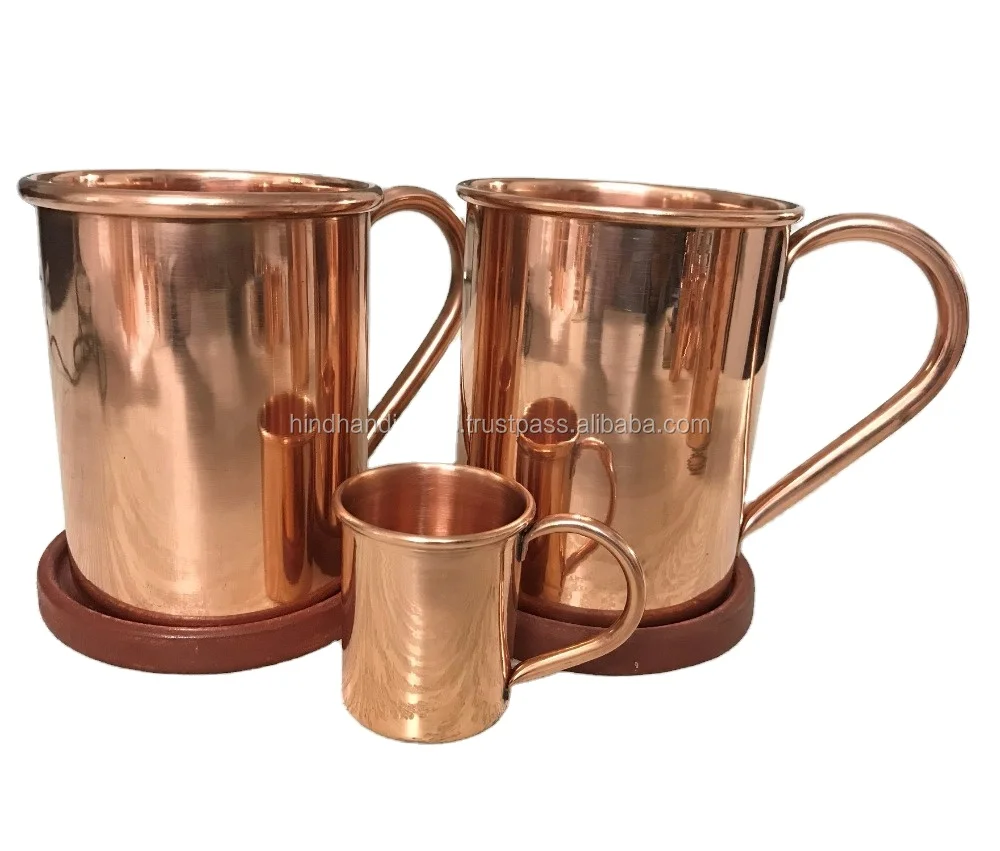 Pure Copper Moscow  Mule Mug Cylinder Or Hammered Design For Drinkware Moscow Mule Mugs Copper Best Quality Product
