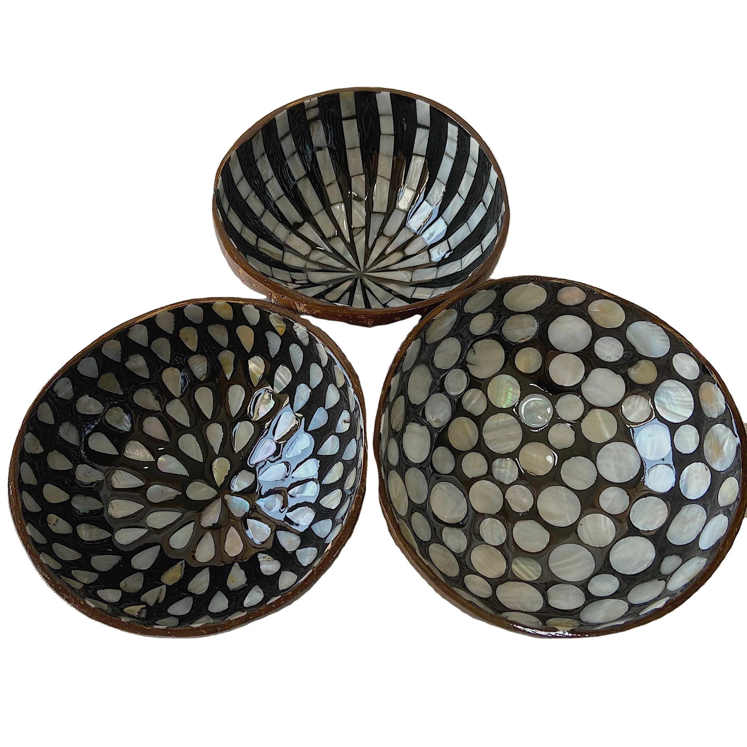 Вьетнамская цветная Кокосовая чаша, экологически чистый кокос/горячая распродажа, Кокосовая Лаковая чаша для продажи/лакированная Кокосовая посуда