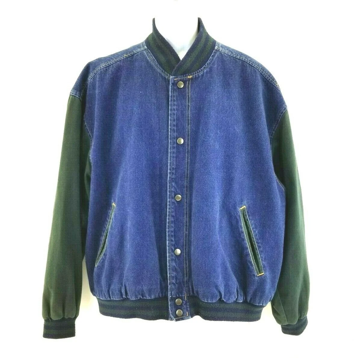 Denim jeans Varsity Bomber Blue Jean jacket