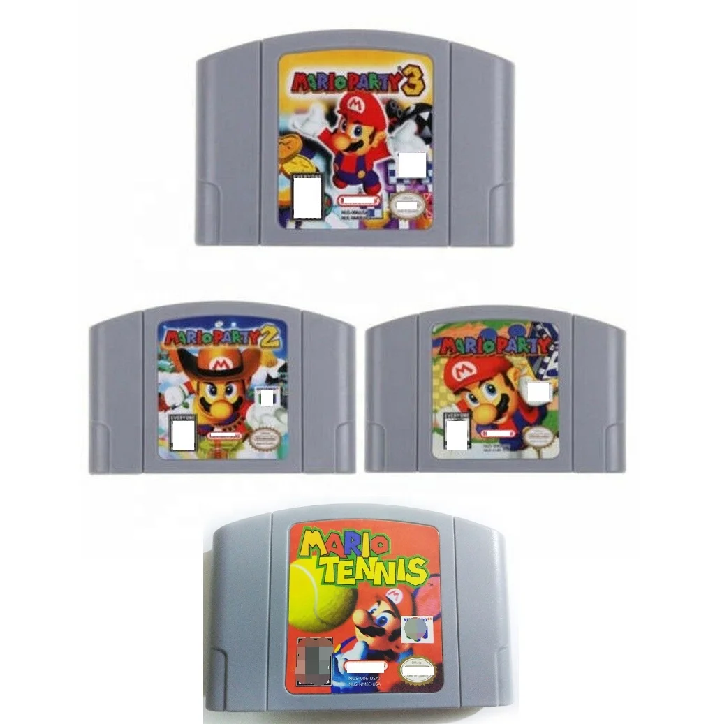 
Free Shipping Super Smash Bros Mario for N64 Mario tennis Mario party Video Game Cartridge 